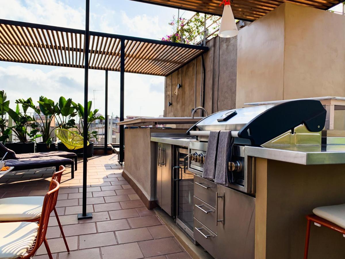 Incredible 2Br Penthouse With Urban Rooftop Garden 巴塞罗那 外观 照片